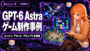 GPT-6 Astraのゲーム制作活用事例|エンジン・アセット・プロンプトを調査