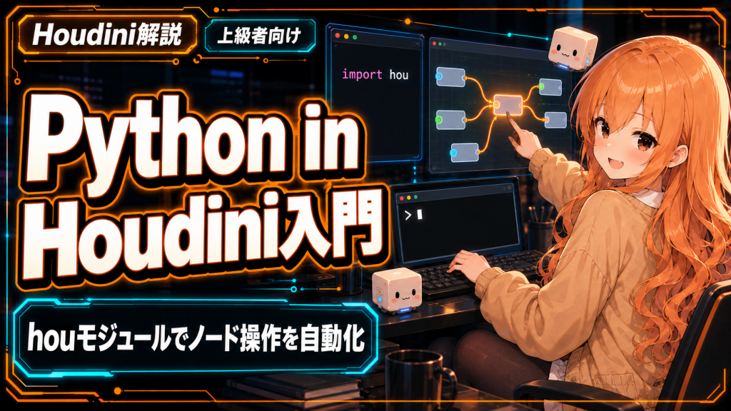 Python in Houdini入門｜houモジュールでノード操作を自動化