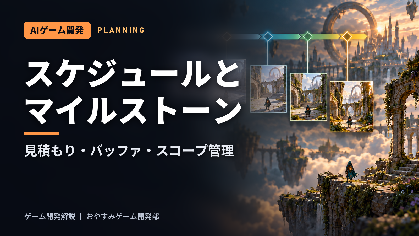 ゲーム開発のスケジュールとマイルストーン｜見積もりとスコープ管理
