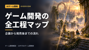 ゲーム開発の流れと全工程マップ｜企画から発売後までとAIの使いどころ