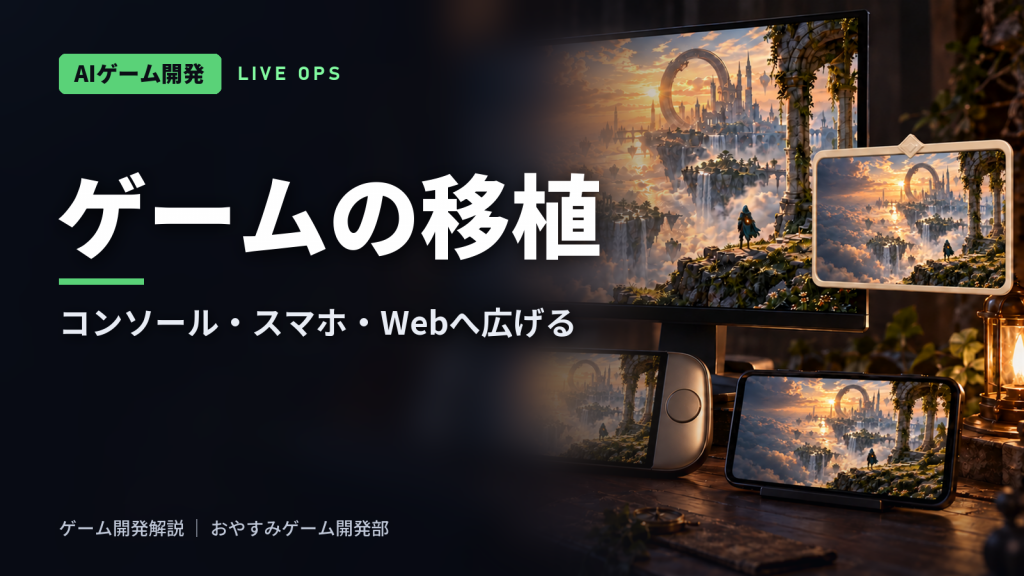ゲームの移植とマルチプラットフォーム｜コンソール・スマホ・Web