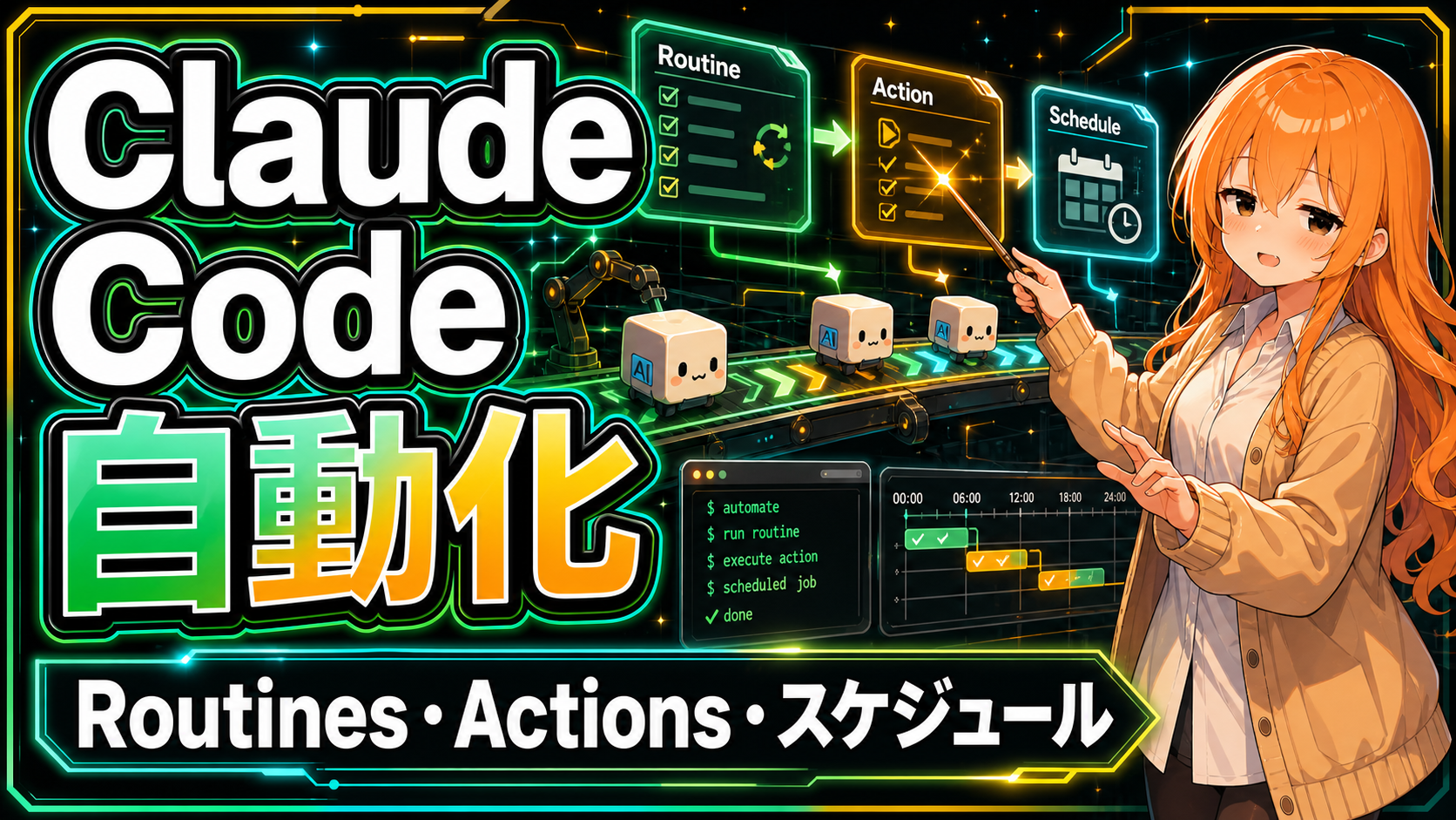 Claude Code 自動化｜Routines・GitHub Actions・スケジュール実行ガイド