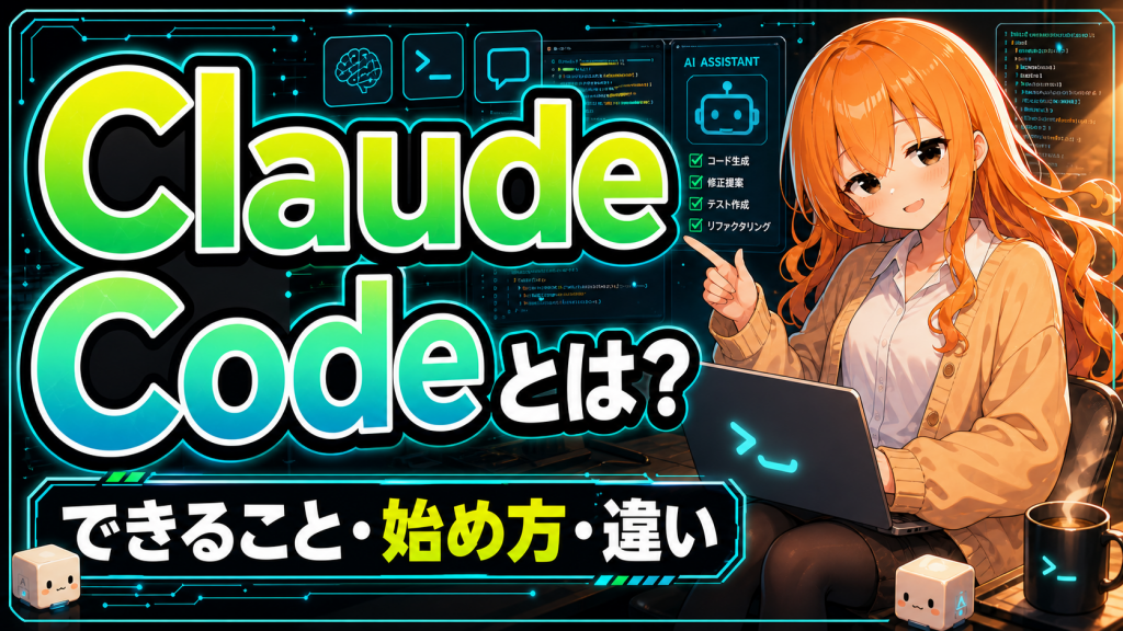 Claude Codeとは？できること・始め方・他ツールとの違いを初心者向けに解説