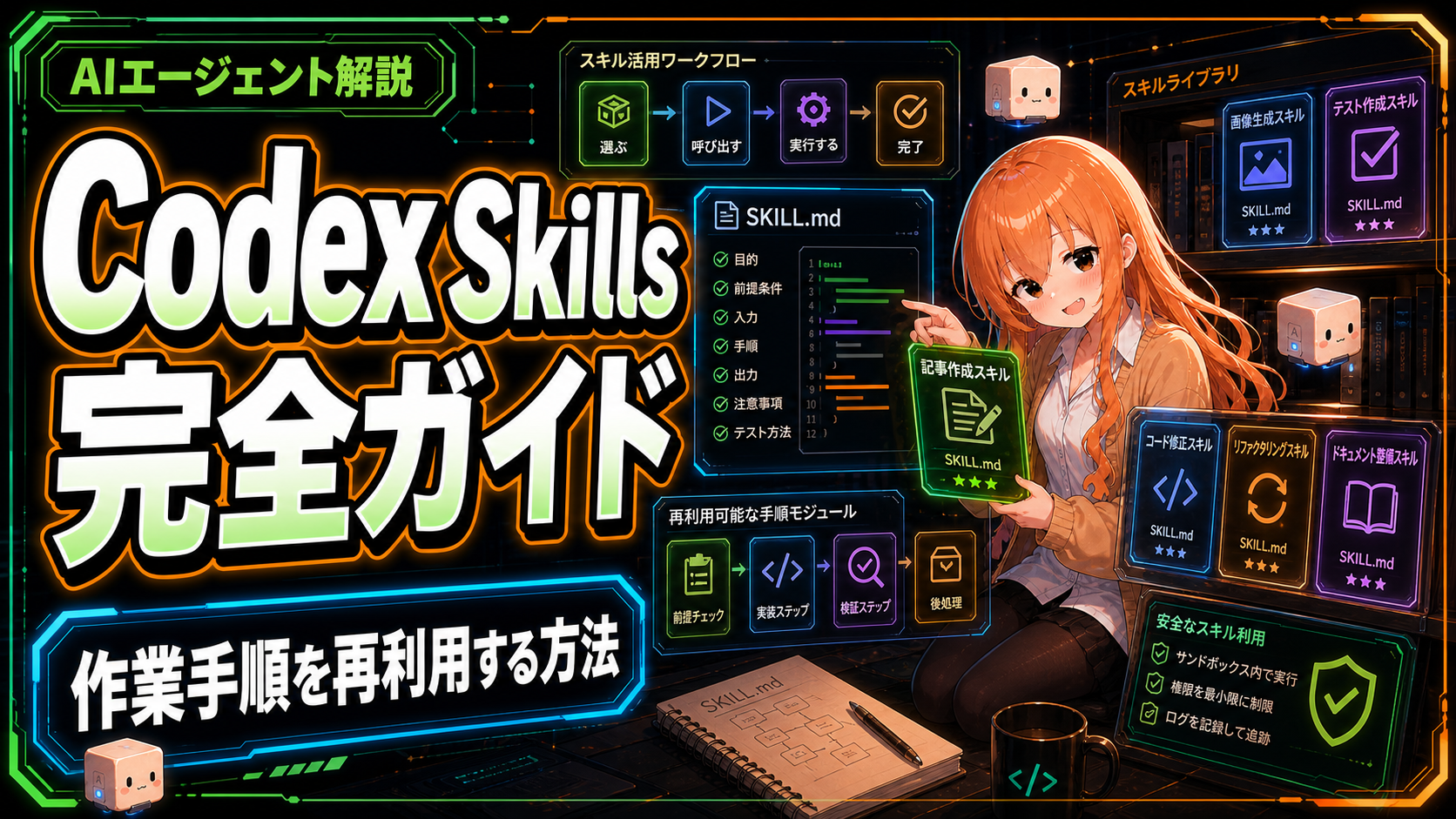 Codex Skills完全ガイド｜作業手順を再利用する方法