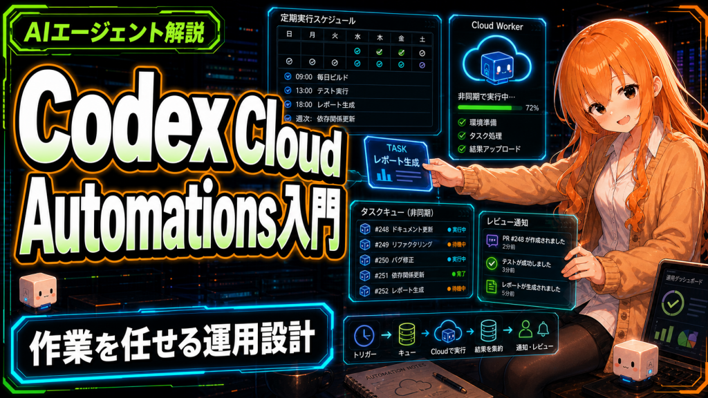 Codex Cloud・Automations入門｜作業を任せる運用設計